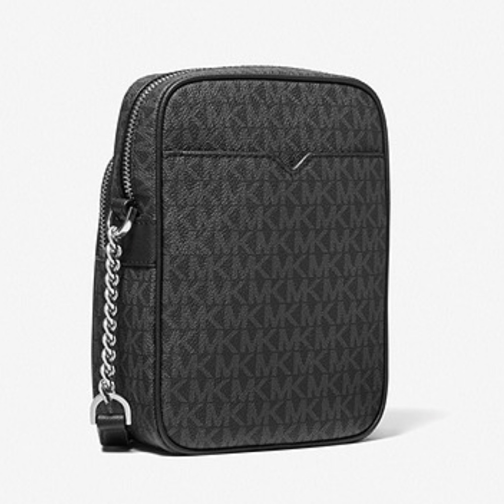 Michael Kors Jet Set Travel Flight Crossbody Bag Black - Picture 3 of 4